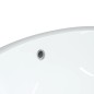 vidaXL Waschbecken Weiß 56x41x20 cm Oval Keramik vidaXL Waschbecken Weiß 56x41x20 cm Oval Keramik