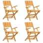 vidaXL 5-tlg. Garten-Essgruppe Massivholz Teak vidaXL 5-tlg. Garten-Essgruppe Massivholz Teak