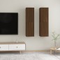 vidaXL TV-Wandschränke 2 Stk. Braun Eichen-Optik 30,5x30x110 cm vidaXL TV-Wandschränke 2 Stk. Braun Eichen-Optik 30,5x30x110 cm