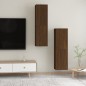 vidaXL TV-Wandschränke 2 Stk. Braun Eichen-Optik 30,5x30x110 cm vidaXL TV-Wandschränke 2 Stk. Braun Eichen-Optik 30,5x30x110 cm