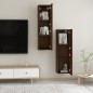 vidaXL TV-Wandschränke 2 Stk. Braun Eichen-Optik 30,5x30x110 cm vidaXL TV-Wandschränke 2 Stk. Braun Eichen-Optik 30,5x30x110 cm