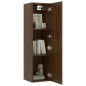 vidaXL TV-Wandschränke 2 Stk. Braun Eichen-Optik 30,5x30x110 cm vidaXL TV-Wandschränke 2 Stk. Braun Eichen-Optik 30,5x30x110 cm