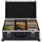 vidaXL CD-Koffer für 60 CDs Aluminium ABS Schwarz vidaXL CD-Koffer für 60 CDs Aluminium ABS Schwarz