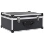 vidaXL CD-Koffer für 60 CDs Aluminium ABS Schwarz vidaXL CD-Koffer für 60 CDs Aluminium ABS Schwarz