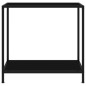vidaXL Konsolentisch Schwarz 80x35x75 cm Hartglas vidaXL Konsolentisch Schwarz 80x35x75 cm Hartglas