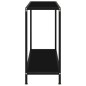 vidaXL Konsolentisch Schwarz 80x35x75 cm Hartglas vidaXL Konsolentisch Schwarz 80x35x75 cm Hartglas