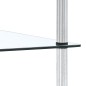 vidaXL Regal mit 2 Ablagen Transparent 40x40x47 cm Hartglas vidaXL Regal mit 2 Ablagen Transparent 40x40x47 cm Hartglas