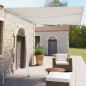 vidaXL Standmarkise Manuell Einziehbar 350x250 cm Creme vidaXL Standmarkise Manuell Einziehbar 350x250 cm Creme