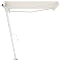 vidaXL Standmarkise Manuell Einziehbar 350x250 cm Creme
