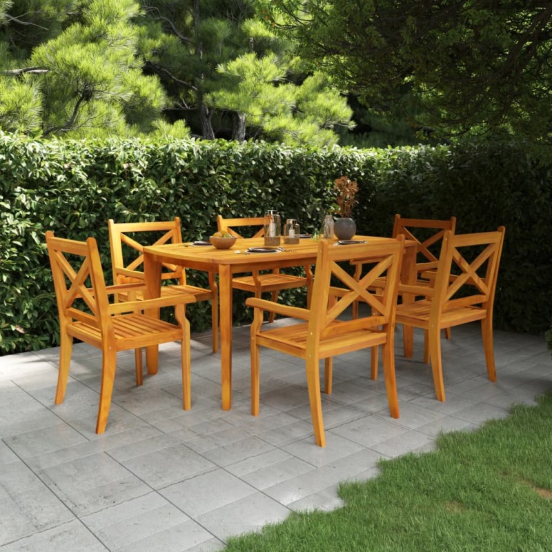 vidaXL Gartentisch 160x90x75 cm Massivholz Akazie vidaXL Gartentisch 160x90x75 cm Massivholz Akazie