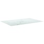 vidaXL Tischplatte Weiß 100x62 cm 8 mm Hartglas in Marmoroptik vidaXL Tischplatte Weiß 100x62 cm 8 mm Hartglas in Marmoroptik