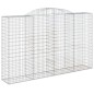 vidaXL Gabionen mit Hochbogen 13 Stk 300x50x180/200cm Verzinktes Eisen vidaXL Gabionen mit Hochbogen 13 Stk 300x50x180/200cm Verzinktes Eisen