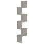 vidaXL Wand-Eckregal Betongrau 19x19x123 cm Holzwerkstoff vidaXL Wand-Eckregal Betongrau 19x19x123 cm Holzwerkstoff