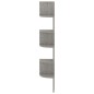 vidaXL Wand-Eckregal Betongrau 19x19x123 cm Holzwerkstoff vidaXL Wand-Eckregal Betongrau 19x19x123 cm Holzwerkstoff
