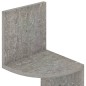 vidaXL Wand-Eckregal Betongrau 19x19x123 cm Holzwerkstoff vidaXL Wand-Eckregal Betongrau 19x19x123 cm Holzwerkstoff