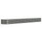 vidaXL Hochbeet Pulverbeschichteter Stahl 440x80x36 cm Grau vidaXL Hochbeet Pulverbeschichteter Stahl 440x80x36 cm Grau