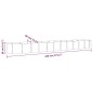 vidaXL Hochbeet Pulverbeschichteter Stahl 440x80x36 cm Grau vidaXL Hochbeet Pulverbeschichteter Stahl 440x80x36 cm Grau