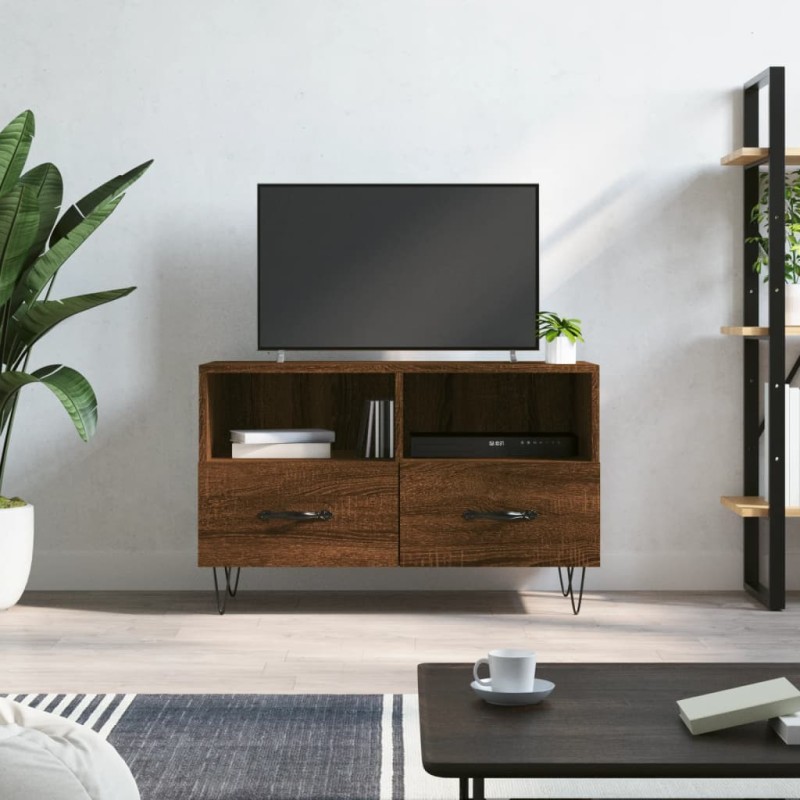 vidaXL TV-Schrank Braun Eichen-Optik 80x36x50 cm Holzwerkstoff vidaXL TV-Schrank Braun Eichen-Optik 80x36x50 cm Holzwerkstoff