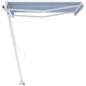 vidaXL Gelenkarmmarkise mit Pfosten 350x250 cm Blau & Weiß vidaXL Gelenkarmmarkise mit Pfosten 350x250 cm Blau & Weiß
