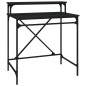 vidaXL Schreibtisch Schwarz 80x50x90 cm Holzwerkstoff und Eisen vidaXL Schreibtisch Schwarz 80x50x90 cm Holzwerkstoff und Eisen
