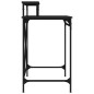 vidaXL Schreibtisch Schwarz 80x50x90 cm Holzwerkstoff und Eisen vidaXL Schreibtisch Schwarz 80x50x90 cm Holzwerkstoff und Eisen