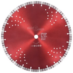vidaXL Diamant-Trennscheibe mit Turbo und Löchern Stahl 350 mm
