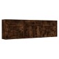 vidaXL Sideboards 3 Stk. Räuchereiche Holzwerkstoff vidaXL Sideboards 3 Stk. Räuchereiche Holzwerkstoff