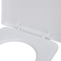 vidaXL Toilettensitz mit Absenkautomatik Weiß Quadratisch vidaXL Toilettensitz mit Absenkautomatik Weiß Quadratisch