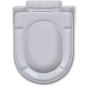 vidaXL Toilettensitz mit Absenkautomatik Weiß Quadratisch vidaXL Toilettensitz mit Absenkautomatik Weiß Quadratisch