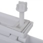 vidaXL Toilettensitz mit Absenkautomatik Weiß Quadratisch vidaXL Toilettensitz mit Absenkautomatik Weiß Quadratisch