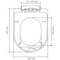 vidaXL Toilettensitz mit Absenkautomatik Weiß Quadratisch vidaXL Toilettensitz mit Absenkautomatik Weiß Quadratisch