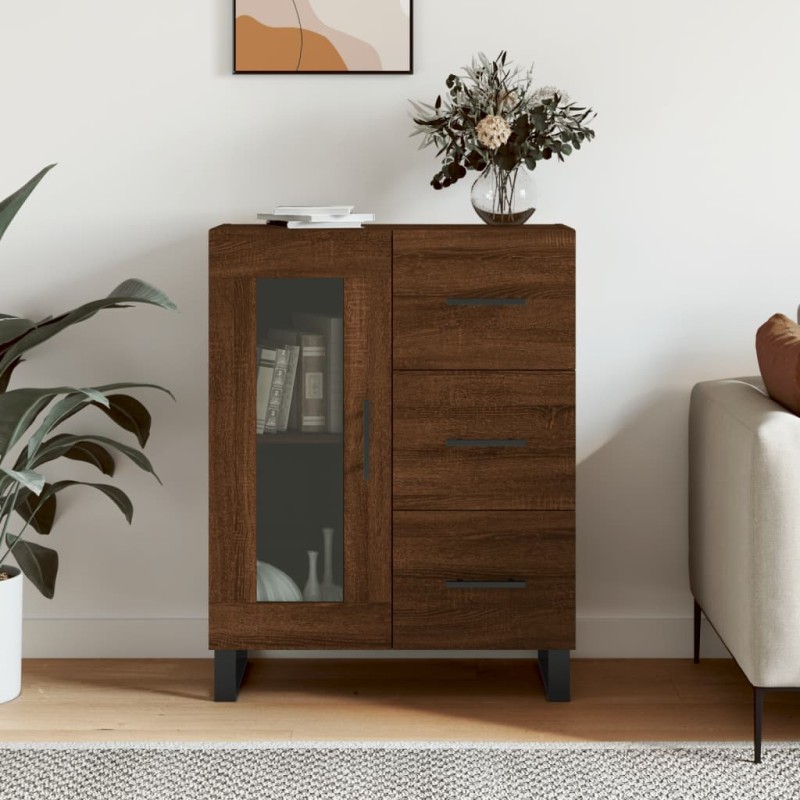 vidaXL Sideboard Braun Eichen-Optik 69,5x34x90 cm Holzwerkstoff vidaXL Sideboard Braun Eichen-Optik 69,5x34x90 cm Holzwerkstoff