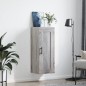 vidaXL Wandschrank Grau Sonoma 34,5x34x90 cm Holzwerkstoff vidaXL Wandschrank Grau Sonoma 34,5x34x90 cm Holzwerkstoff
