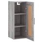vidaXL Wandschrank Grau Sonoma 34,5x34x90 cm Holzwerkstoff vidaXL Wandschrank Grau Sonoma 34,5x34x90 cm Holzwerkstoff