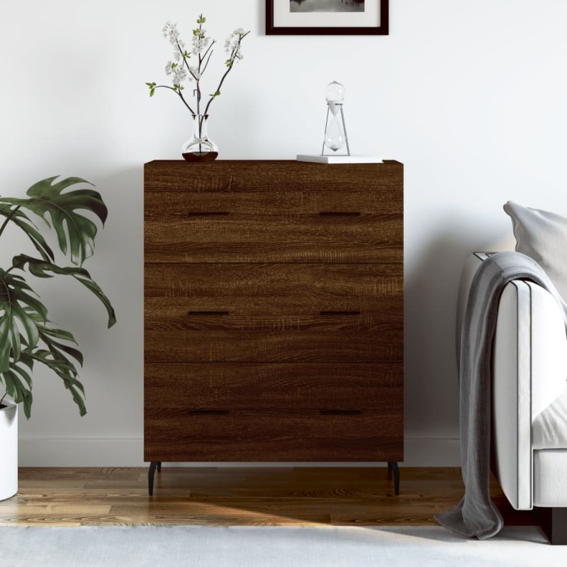 vidaXL Sideboard Braun Eichen-Optik 69,5x34x90 cm Holzwerkstoff vidaXL Sideboard Braun Eichen-Optik 69,5x34x90 cm Holzwerkstoff