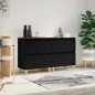 vidaXL Sideboards 2 Stk. Schwarz 60x35x70 cm Holzwerkstoff vidaXL Sideboards 2 Stk. Schwarz 60x35x70 cm Holzwerkstoff