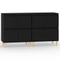 vidaXL Sideboards 2 Stk. Schwarz 60x35x70 cm Holzwerkstoff vidaXL Sideboards 2 Stk. Schwarz 60x35x70 cm Holzwerkstoff