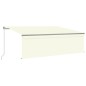 vidaXL Gelenkarmmarkise mit Rollo 4x3 m Creme vidaXL Gelenkarmmarkise mit Rollo 4x3 m Creme