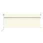 vidaXL Gelenkarmmarkise mit Rollo 4x3 m Creme vidaXL Gelenkarmmarkise mit Rollo 4x3 m Creme