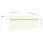 vidaXL Gelenkarmmarkise mit Rollo 4x3 m Creme vidaXL Gelenkarmmarkise mit Rollo 4x3 m Creme