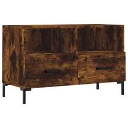 vidaXL TV-Schrank Räuchereiche 80x36x50 cm Holzwerkstoff
