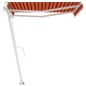vidaXL Gelenkarmmarkise mit Pfosten 300x250 cm Orange & Braun vidaXL Gelenkarmmarkise mit Pfosten 300x250 cm Orange & Braun