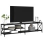 vidaXL TV-Schrank Schwarz 200x40x50 cm Holzwerkstoff und Metall vidaXL TV-Schrank Schwarz 200x40x50 cm Holzwerkstoff und Metall