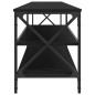 vidaXL TV-Schrank Schwarz 200x40x50 cm Holzwerkstoff und Metall vidaXL TV-Schrank Schwarz 200x40x50 cm Holzwerkstoff und Metall