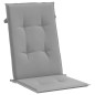 Gartenstuhlauflagen für Hochlehner 6 Stk. Grau 120x50x3cm Stoff Gartenstuhlauflagen für Hochlehner 6 Stk. Grau 120x50x3cm Stoff