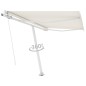 vidaXL Gelenkarmmarkise mit Pfosten 300x250 cm Creme vidaXL Gelenkarmmarkise mit Pfosten 300x250 cm Creme