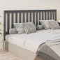 vidaXL Kopfteil Grau 206x6x101 cm Massivholz Kiefer