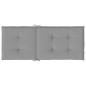Gartenstuhlauflagen für Hochlehner 6 Stk. Grau 120x50x3cm Stoff Gartenstuhlauflagen für Hochlehner 6 Stk. Grau 120x50x3cm Stoff