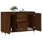 vidaXL Sideboard Braun Eichen-Optik 104x35x70 cm Holzwerkstoff vidaXL Sideboard Braun Eichen-Optik 104x35x70 cm Holzwerkstoff