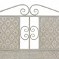 vidaXL Gartenbank 115 cm Stahl Grau vidaXL Gartenbank 115 cm Stahl Grau